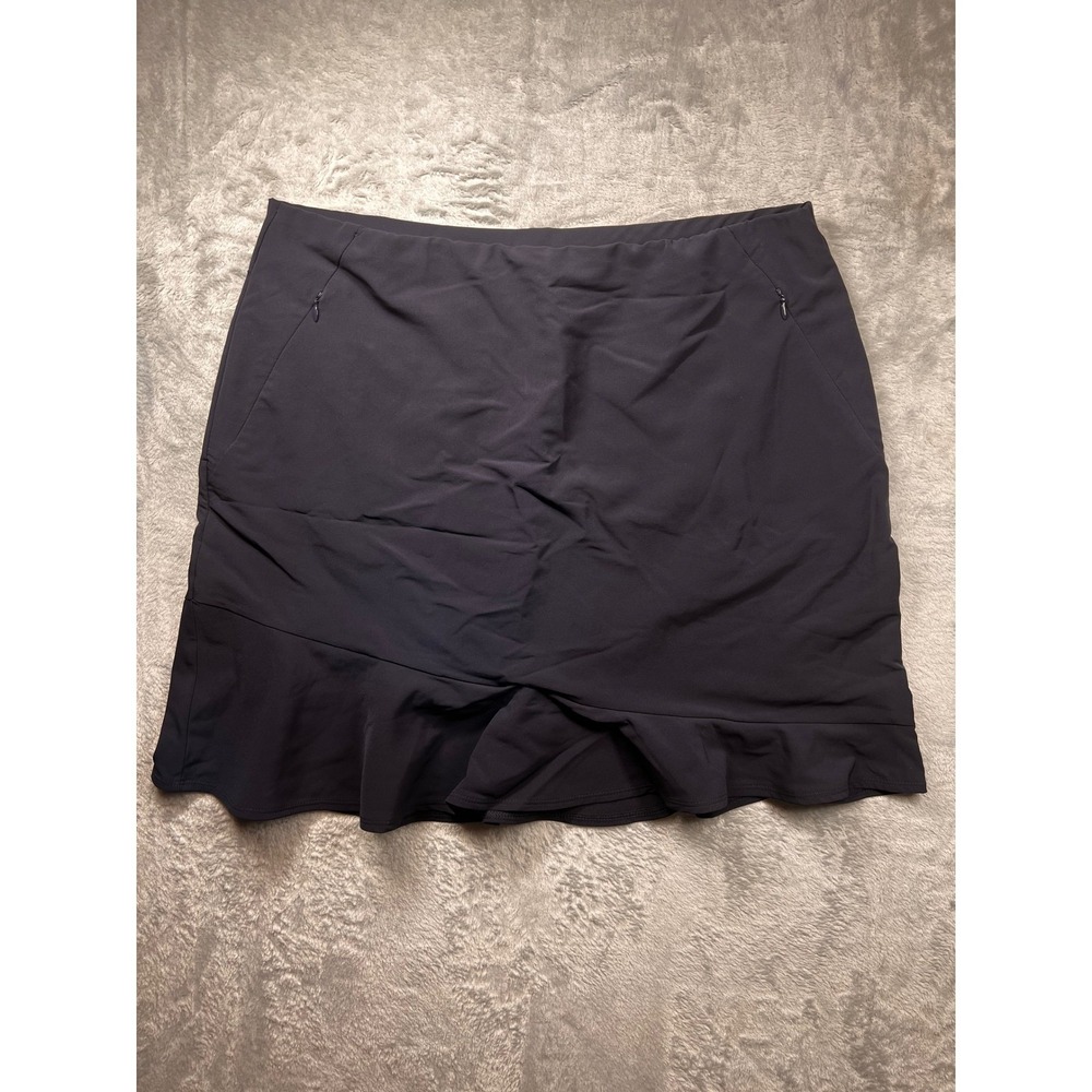 Tail Activewear Women Navy Blue Ruffle Golf Skort Size 14 Pockets